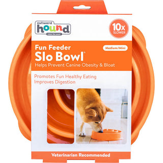 Outward Hound Fun Feeder Orange Medium/Mini