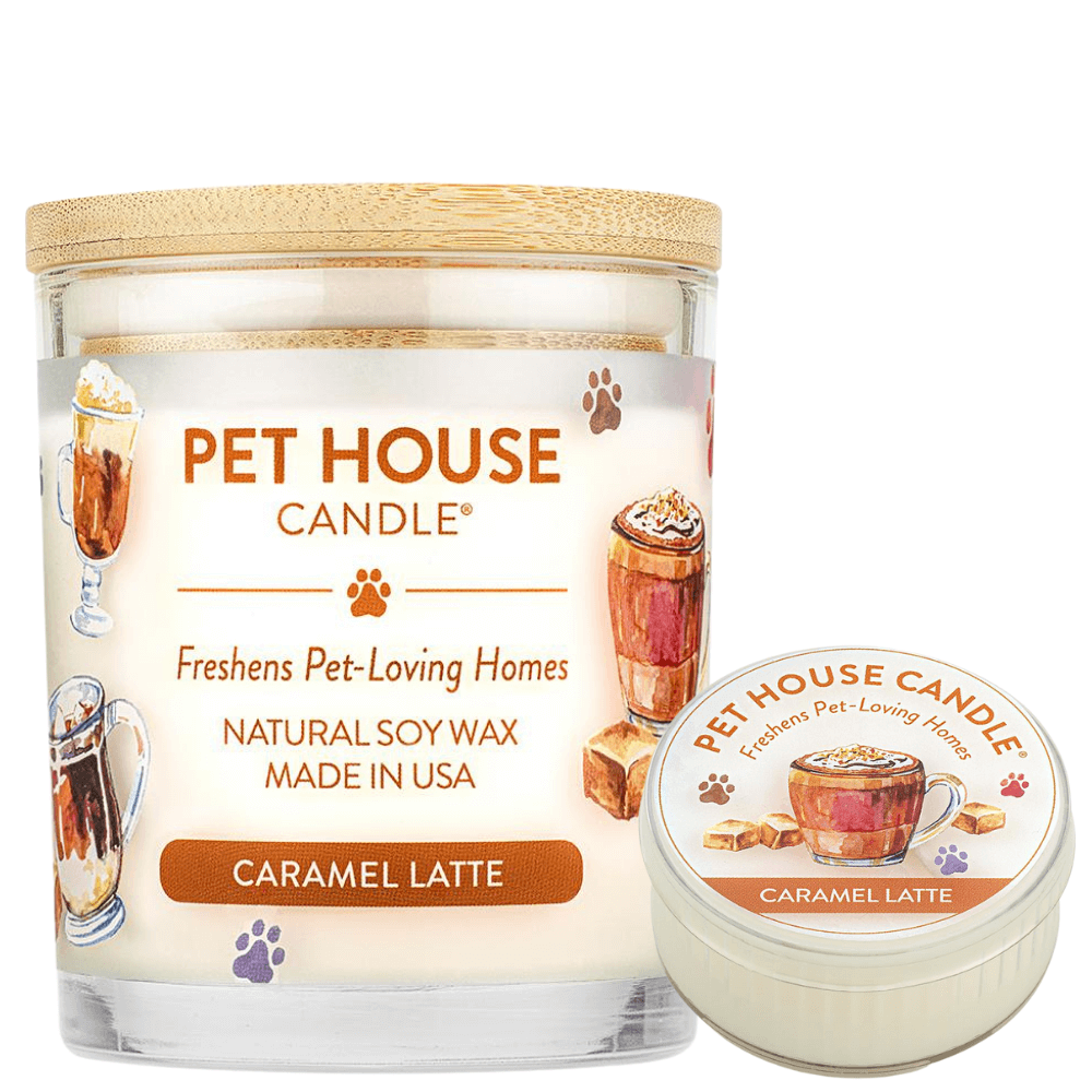 One Fur All Pet House Candle - Caramel Latte