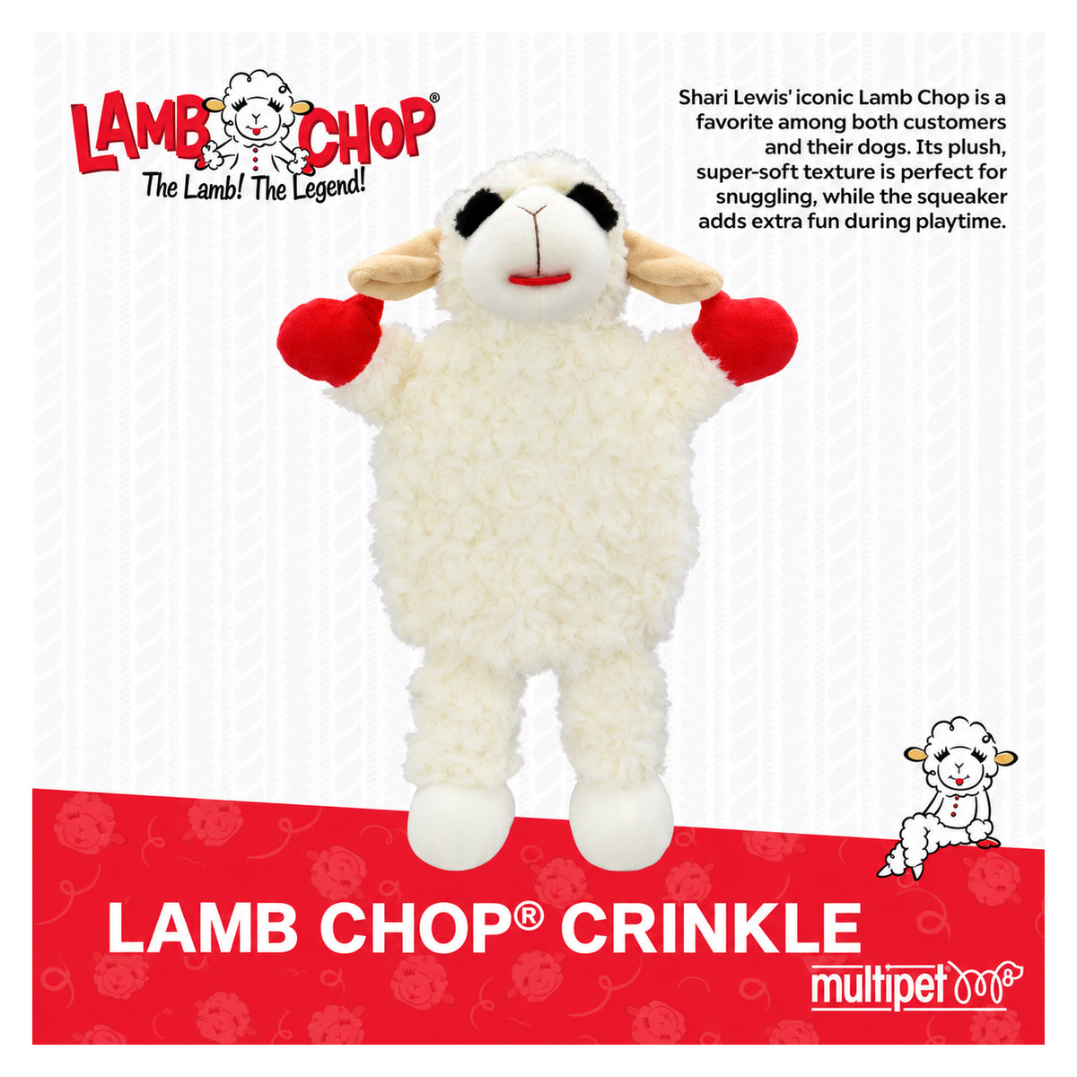 Multipet Lamb Chop Crinkle