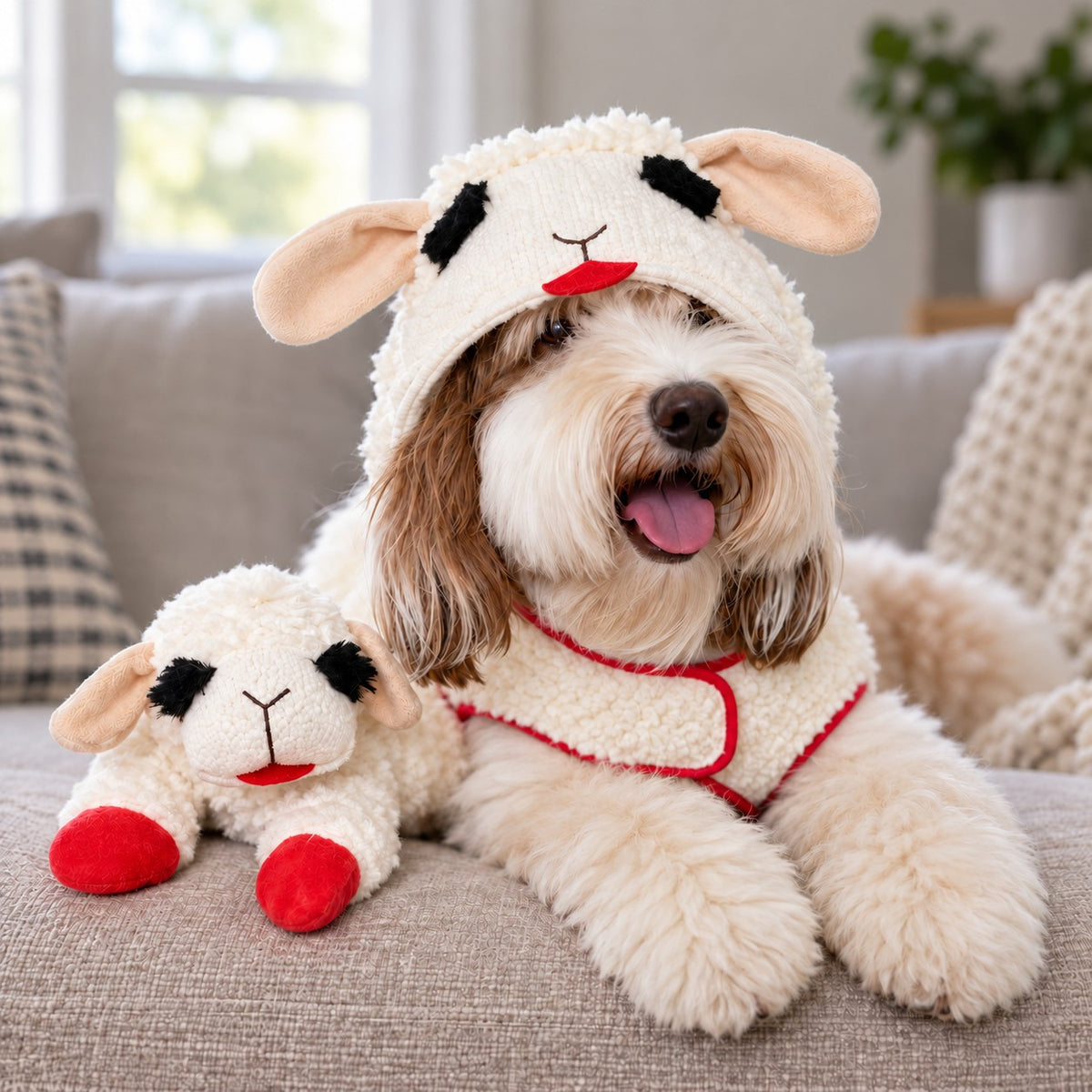 Mulitpet Lamb Chop Pet Costume