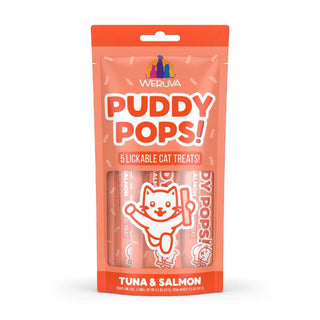 Weruva Puddy Pops Lickable Treat Tuna & Salmon 5-Pack