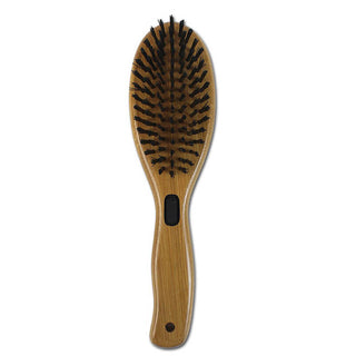 Bamboo Groom Combo Brush with Bristles & Pins