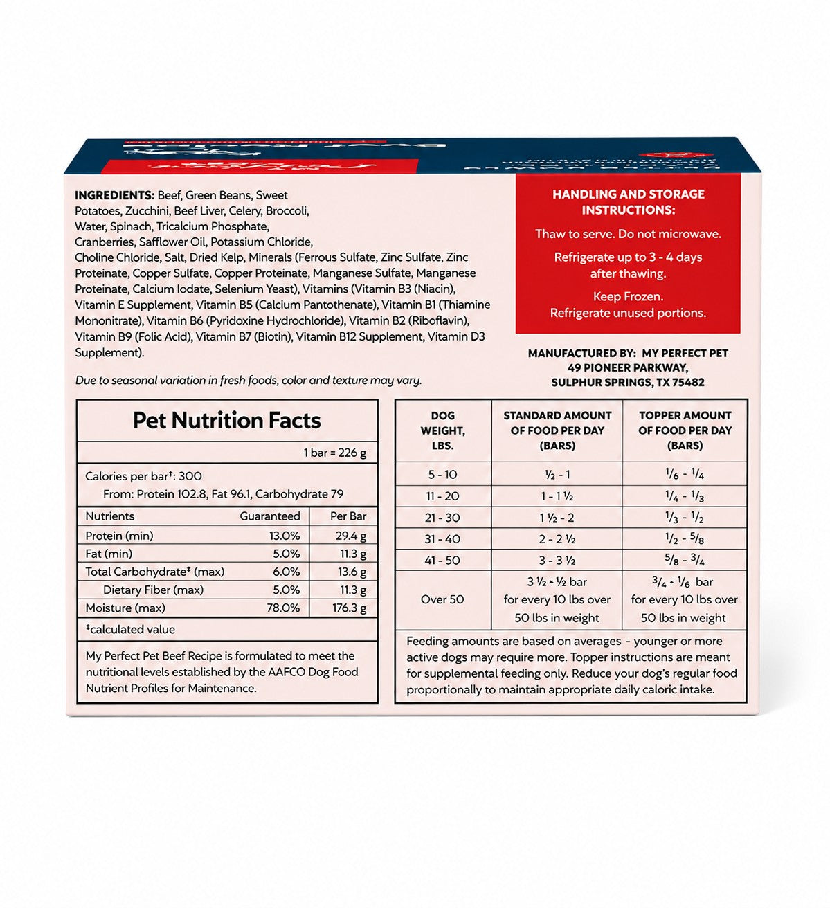 My Perfect Pet Gently Cooked Reduced Carbs Beef 4 lbs