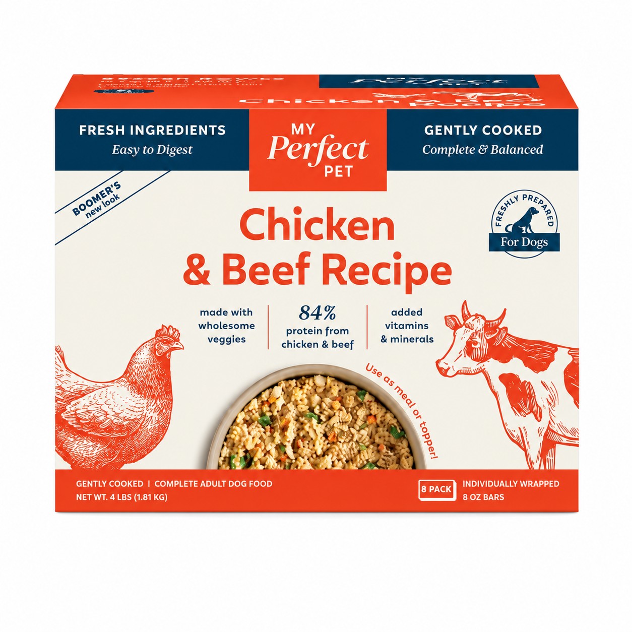 My Perfect Pet Gently Cooked Chicken & Beef Recipe, 4 lbs