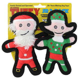 Tuffy® Holiday Junior 2-Pack Elf & Santa