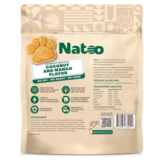 Natoo Crunchy Biscuits Coconut & Mango BIG Bites