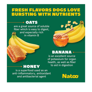 Natoo Crunchy Biscuits Oats, Banana and Honey Small Bites