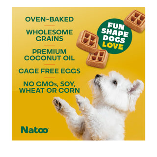 Natoo Crunchy Biscuits Oats, Banana and Honey Small Bites