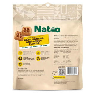 Natoo Crunchy Biscuits Oats, Banana and Honey Small Bites
