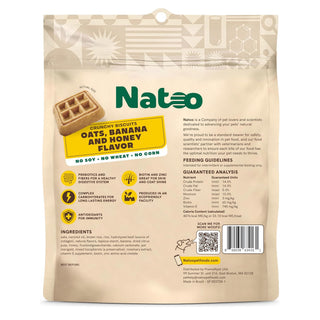 Natoo Crunchy Biscuits Oats, Banana and Honey BIG Bites