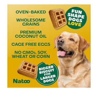 Natoo Crunchy Biscuits Oats, Banana and Honey BIG Bites