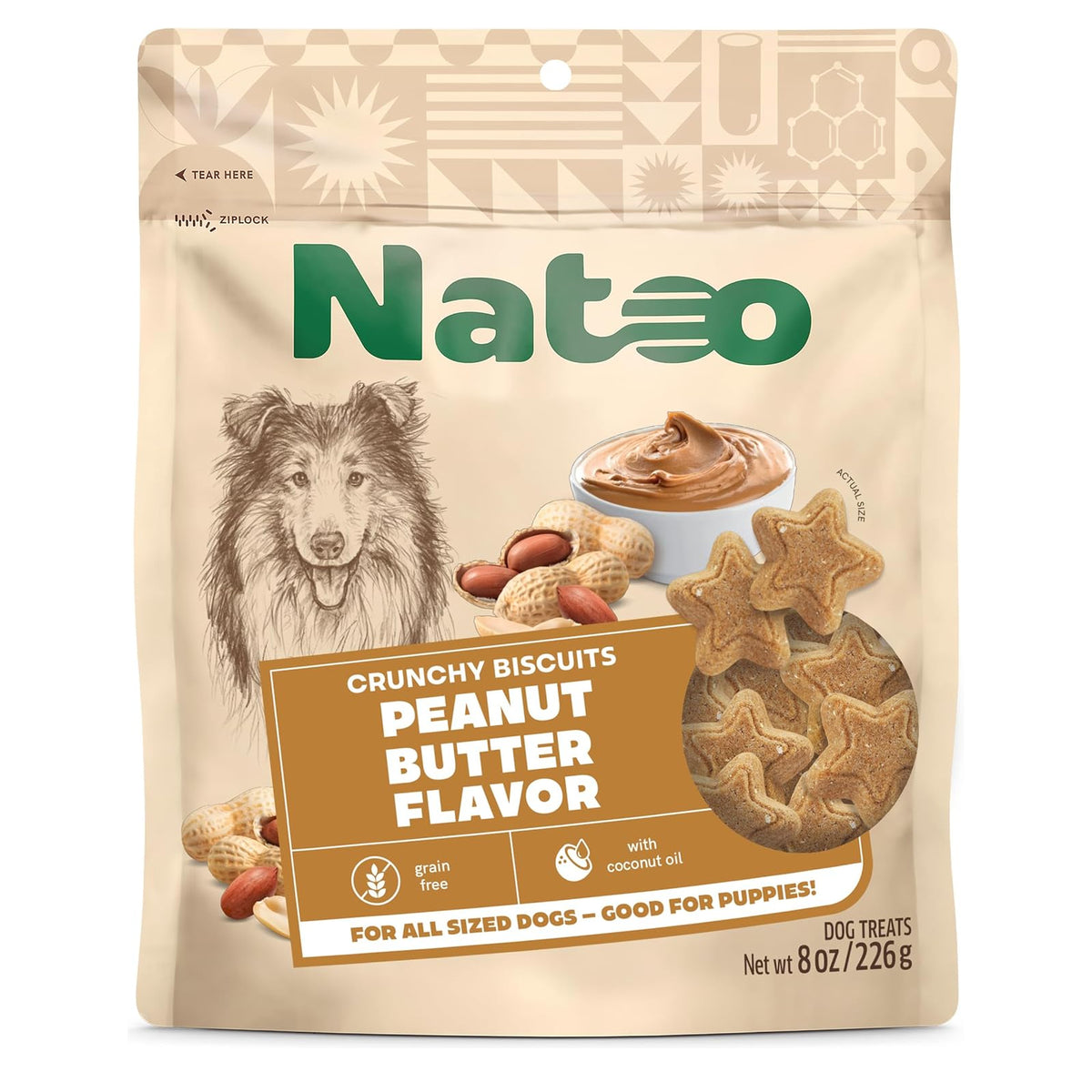 Natoo Crunchy Biscuits Peanut Butter