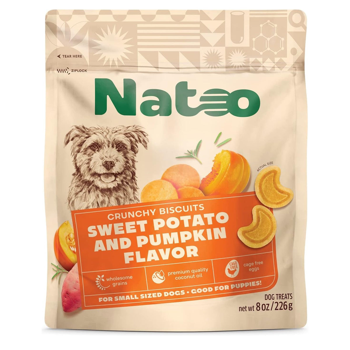 Natoo Crunchy Biscuits Sweet Potato & Pumpkin