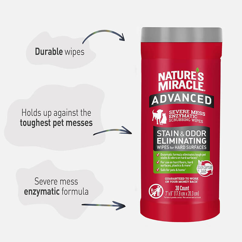 Nature's Miracle Advanced Stain and Odor Remover Wipes