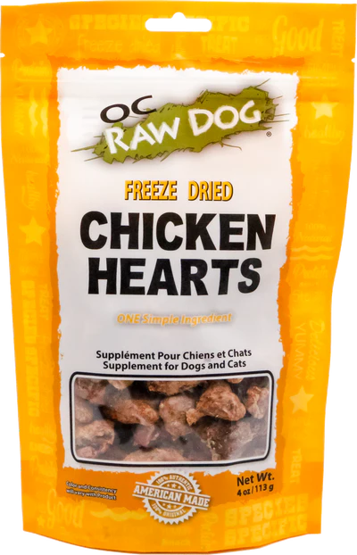 OC Raw Freeze-Dried Chicken Hearts