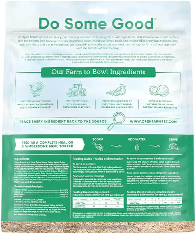 Open Farm Freeze Dried Raw Patties Homestead Turkey