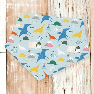Bibby Bubby Bandana - Blue Dinosaurs