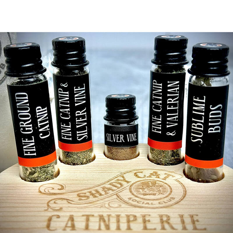 Shady Cat Catniperie Board Catnip Sampler Set