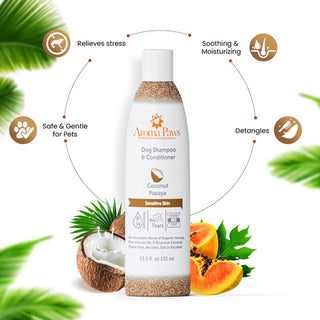 Aroma Paws Coconut Papaya Shampoo - Sensitive Skin Formula