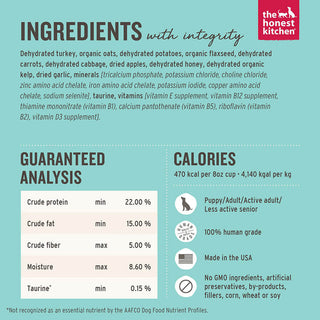 Honest Kitchen Dehydrated Whole-Grain Turkey