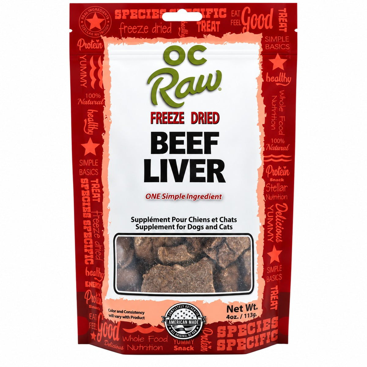 OC Raw Freeze-Dried Beef Liver