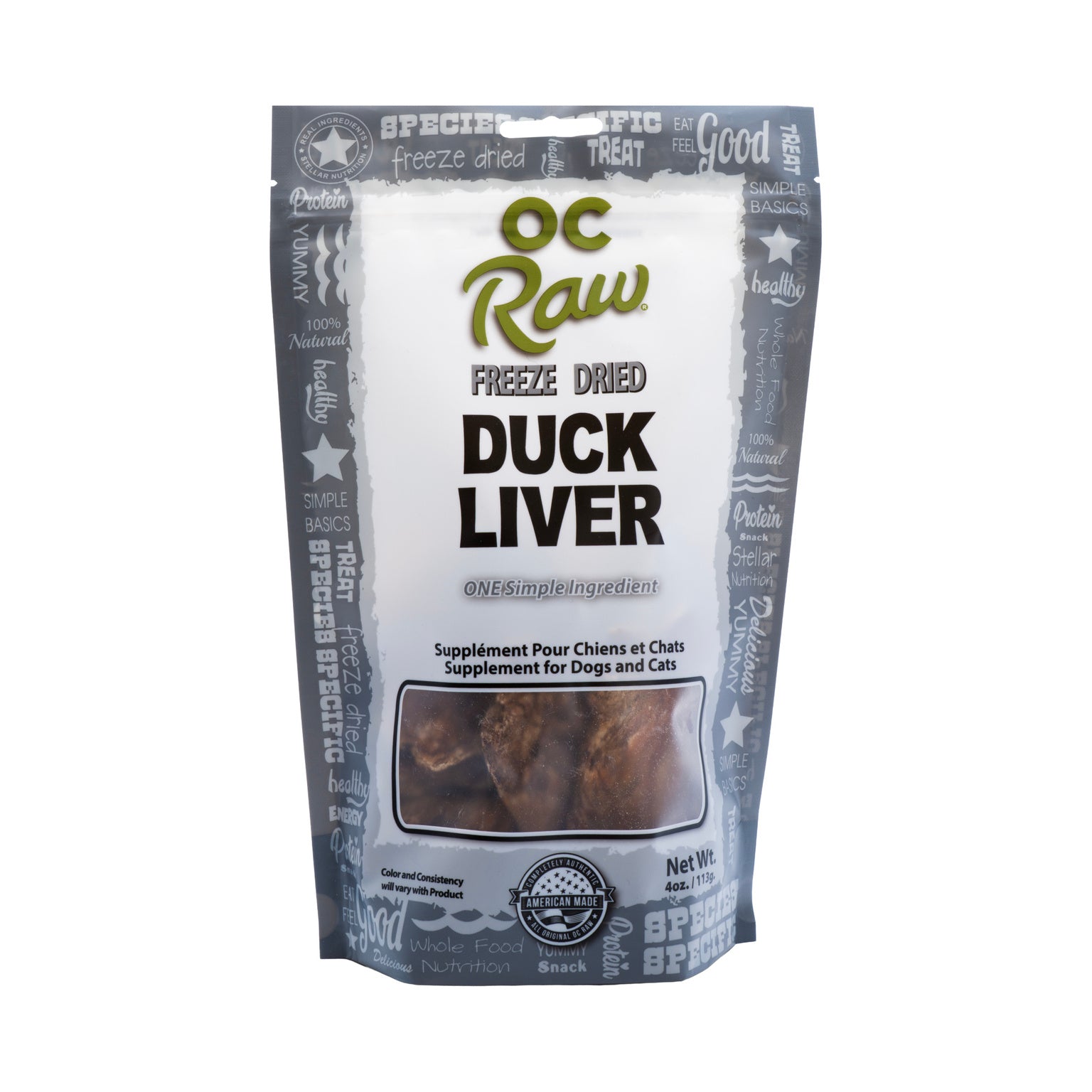 OC Raw Freeze-Dried Duck Liver
