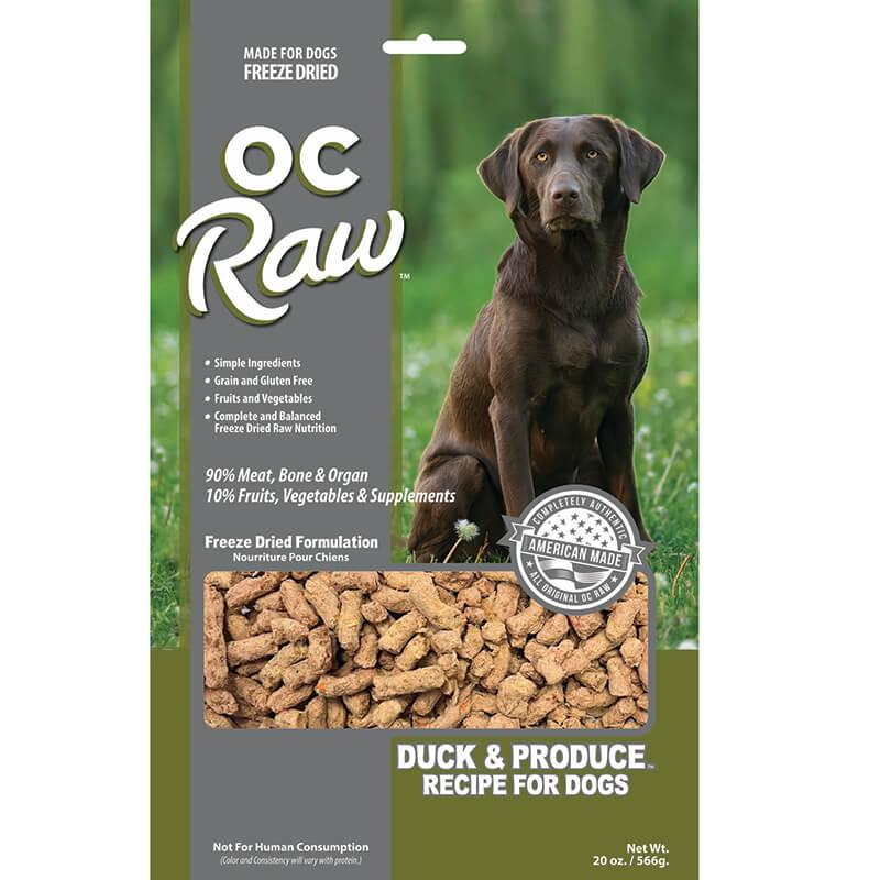OC Raw Freeze-Dried Rox Duck & Produce