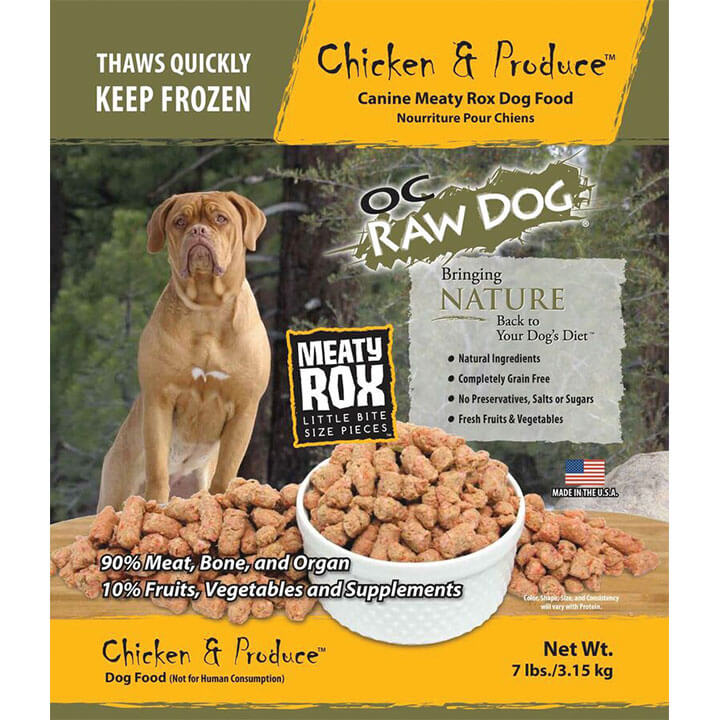 OC Raw Meaty Rox Chicken & Produce