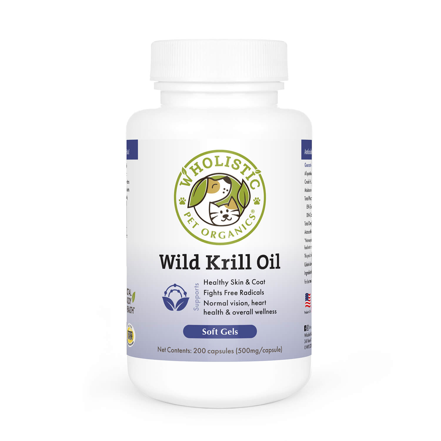 Wholistic Pet Organics Krill Oil Soft Gels