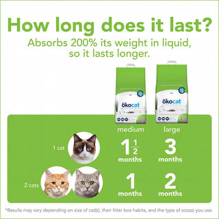 Okocat Less Dust-Free Non-Clumping Paper Pellet Litter