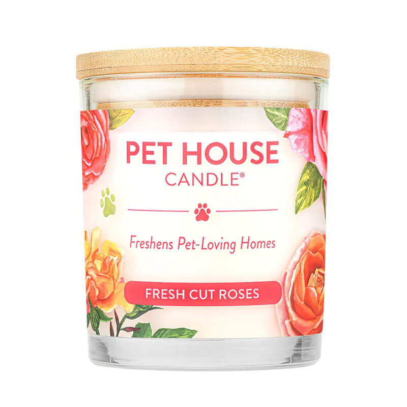 One Fur All Pet House Candle - Fresh Cut Roses