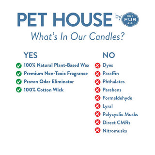 One Fur All Pet House Candle - Water Lillies