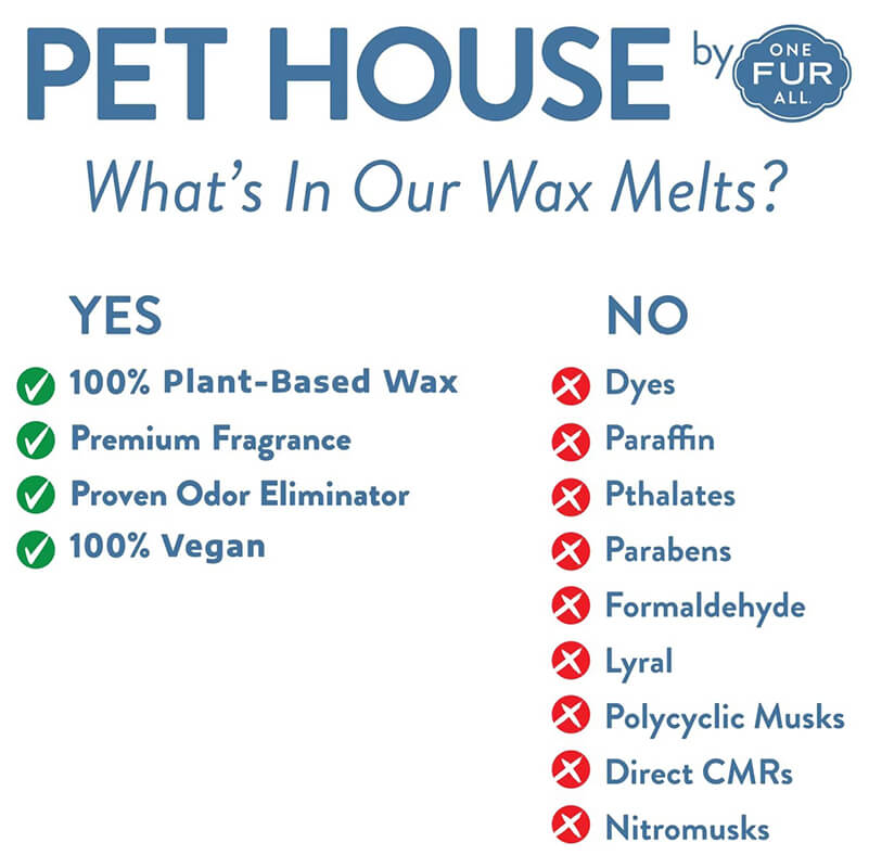 One Fur All Pet House Wax Melt - Fresh Citrus 3.0oz Wax Melts