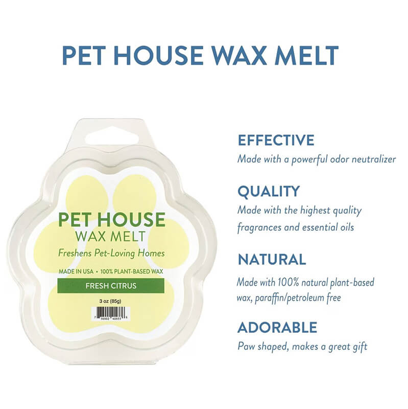 One Fur All Pet House Wax Melt - Fresh Citrus 3.0oz Wax Melts