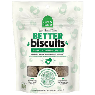 Open Farm Better Biscuits Turkey & Oatmeal