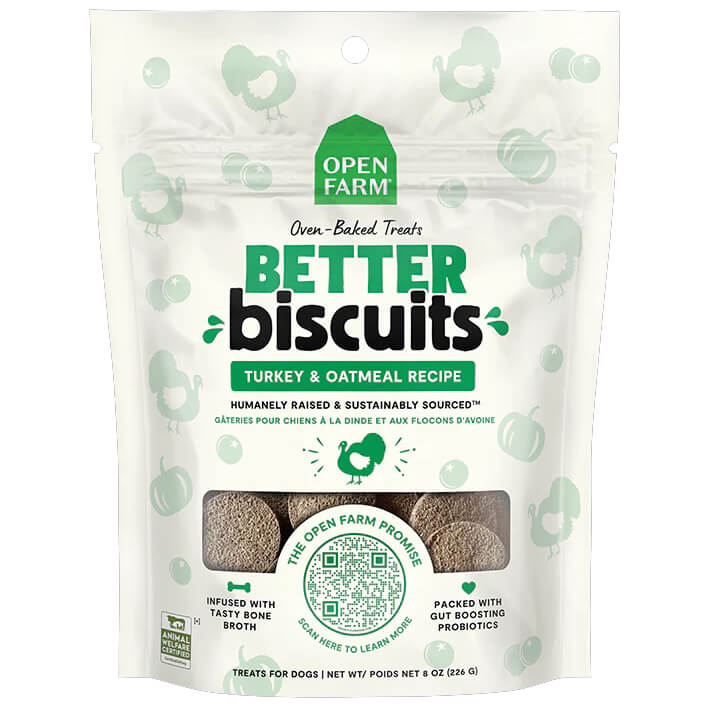 Open Farm Better Biscuits Turkey & Oatmeal