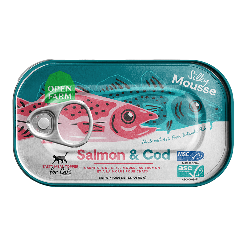 Open Farm Cat Silky Mousse Topper Salmon & Cod