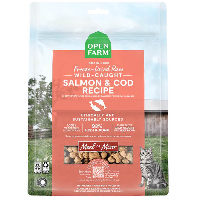 Open Farm Cat Freeze Dried Raw Morsels Salmon & Cod