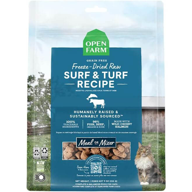 Open Farm Cat Freeze Dried Raw Morsels Surf & Turf