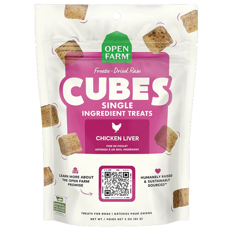 Open Farm Freeze-Dried Treat Cubes Chicken Liver