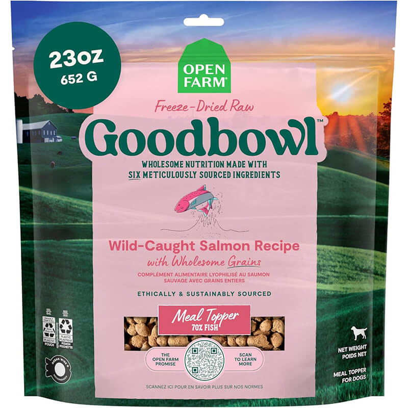 Open Farm Goodbowl Freeze-Dried Raw with Ancient Grains Wild-Caught Salmon