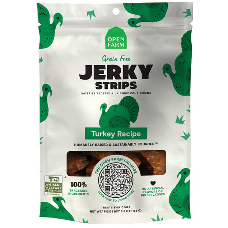 Open Farm Jerky Strips Turkey