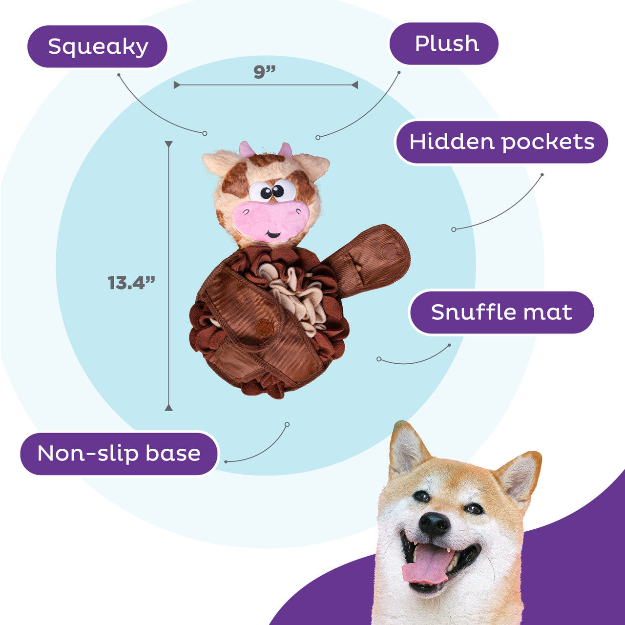 Outward Hound Stuff N' Snuffle Cow