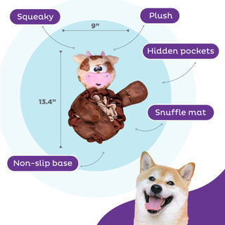 Outward Hound Stuff N' Snuffle Cow