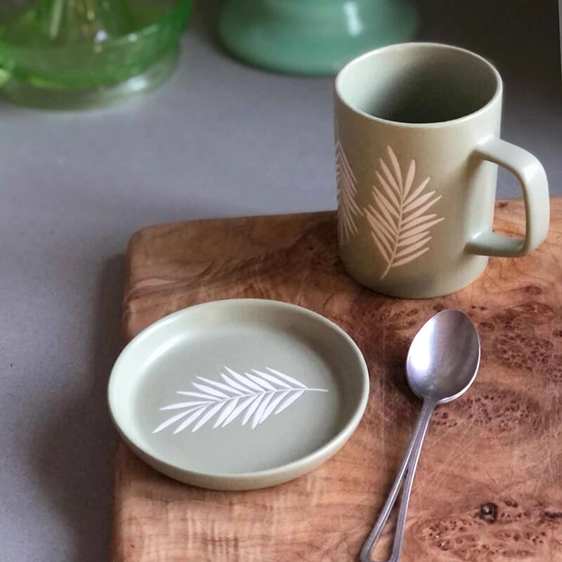 Ore' Pet Mini Pet Bowl - Palm Leaf