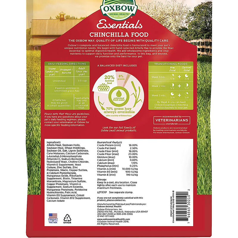 Oxbow Essentials Chinchilla Food