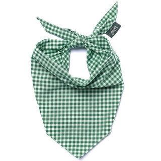 The Paws Bandana - Green Gingham