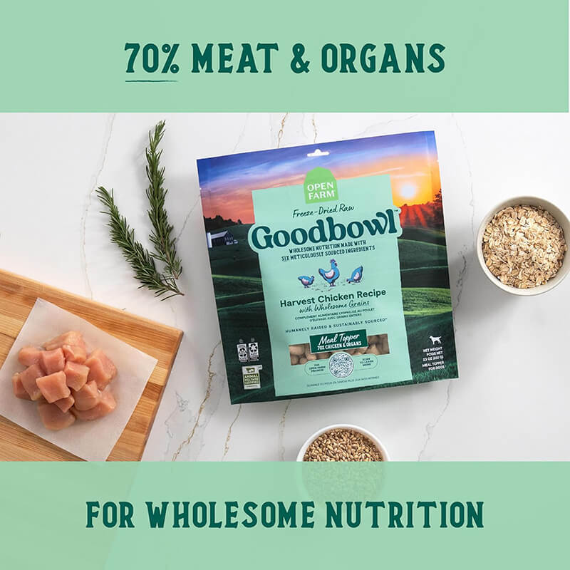 Open Farm Goodbowl Freeze-Dried Raw with Ancient Grains Harvest Chicken