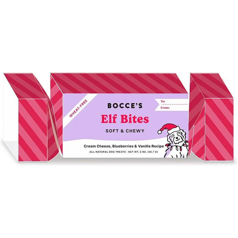 Bocce's Bakery Holiday Cracker Soft & Chewy Elf Bites