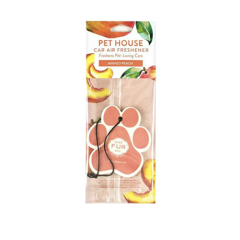 One Fur All Pet House Car Air Fresheners Mango Peach